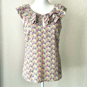 Women’s Floral Ruffled Top Size M